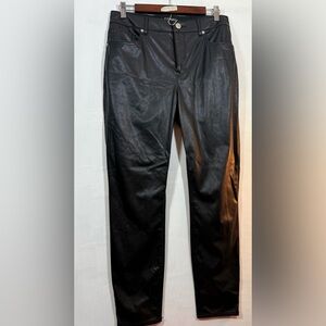 Express Women’s Size 8 Sleek Black Faux Leather Pants